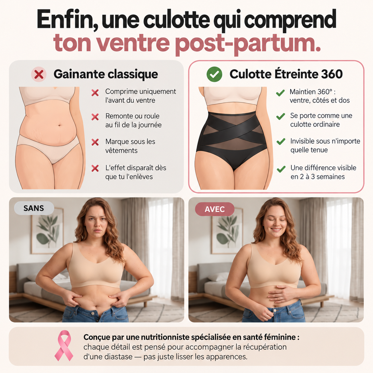 La culotte enveloppante Étreinte 360